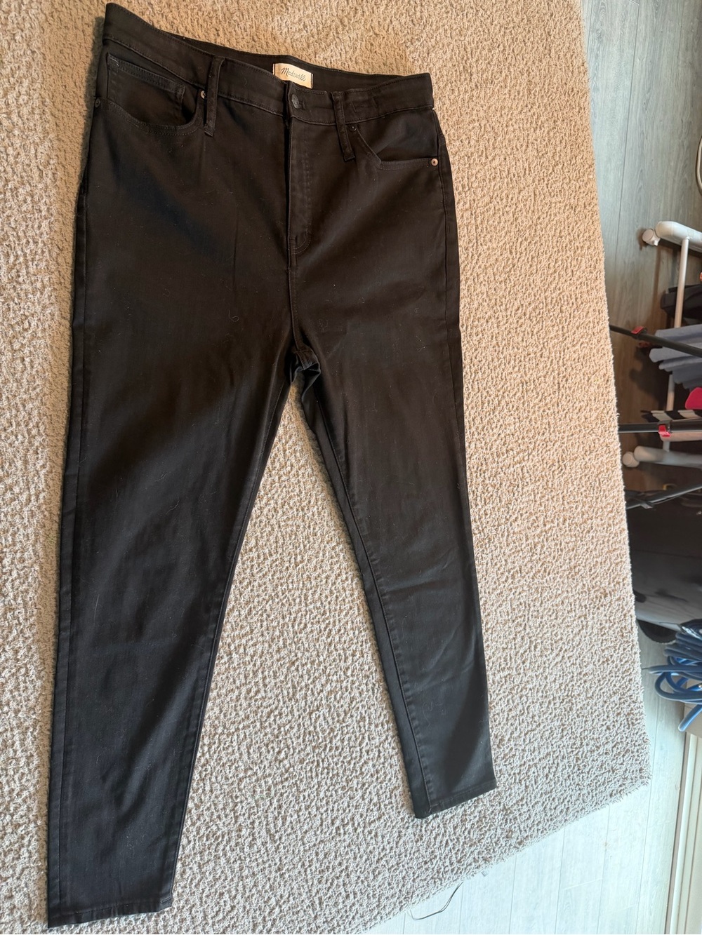 Madewell Black Jeans with Branded Waist Label